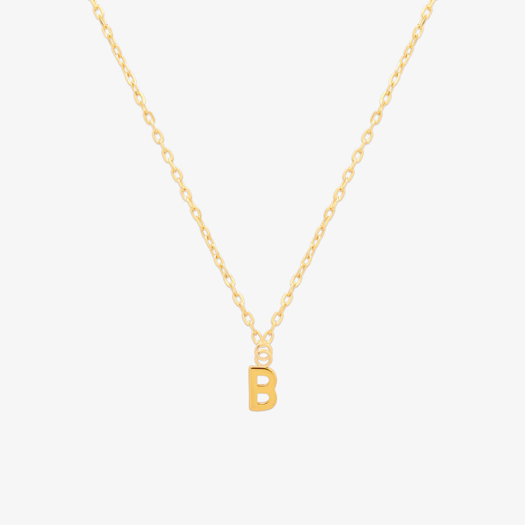 Classic Initial Pendant Necklace (50cm)-1