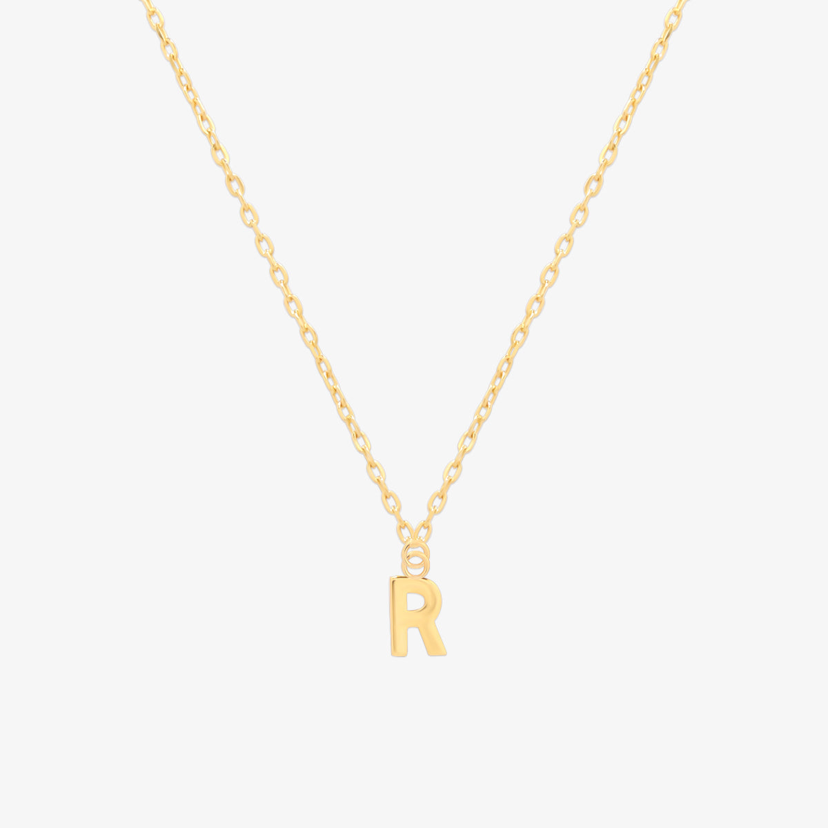Classic Initial Pendant Necklace (50cm)-17