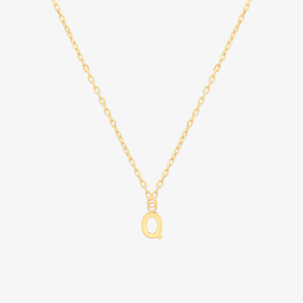 Classic Initial Pendant Necklace (50cm)-16
