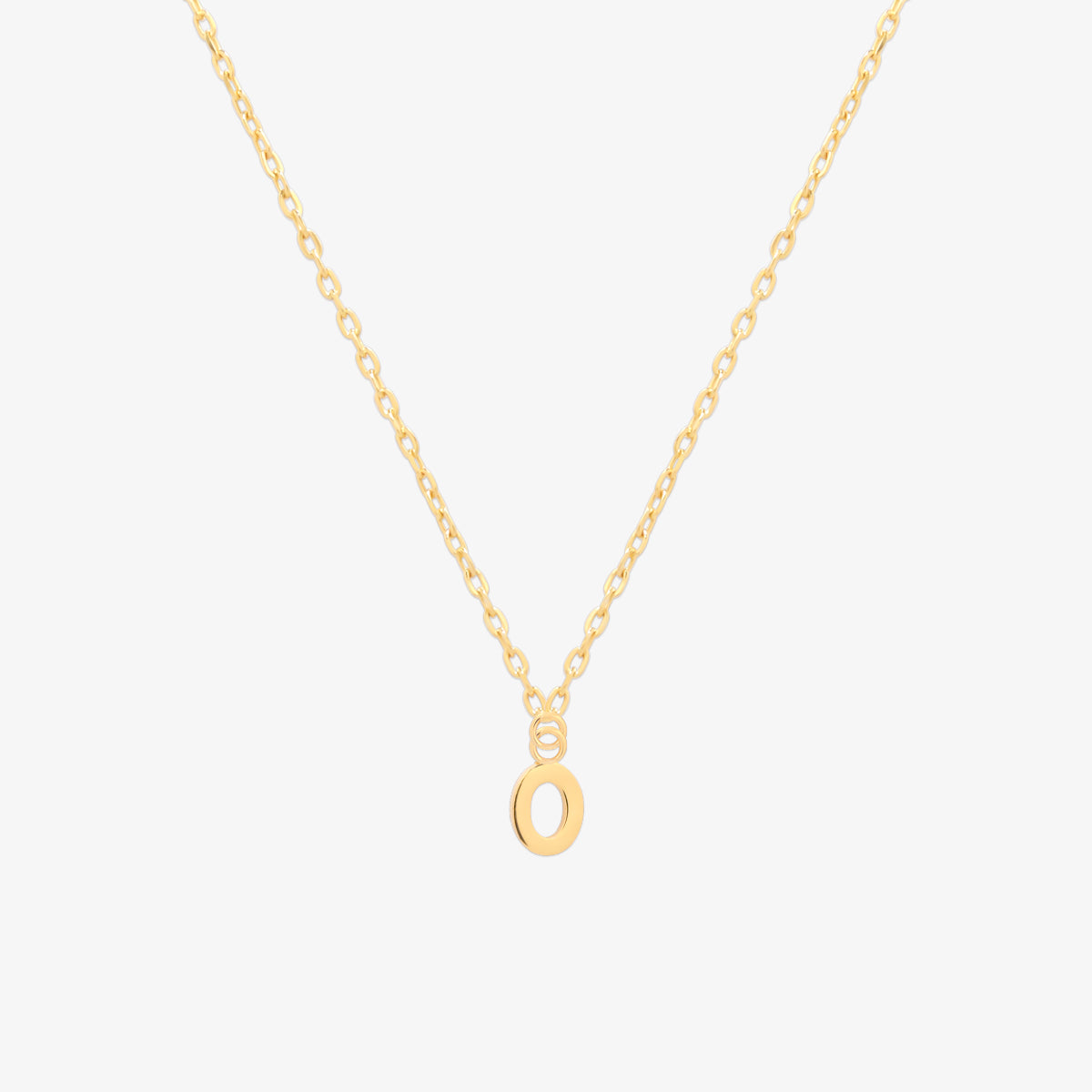 Classic Initial Pendant Necklace (50cm)-14