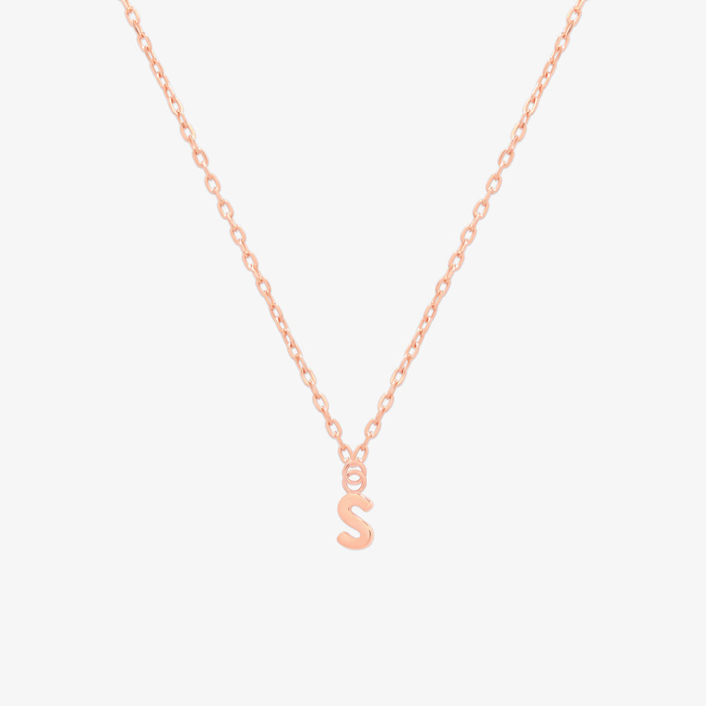 Classic Initial Pendant Necklace (50cm)-70