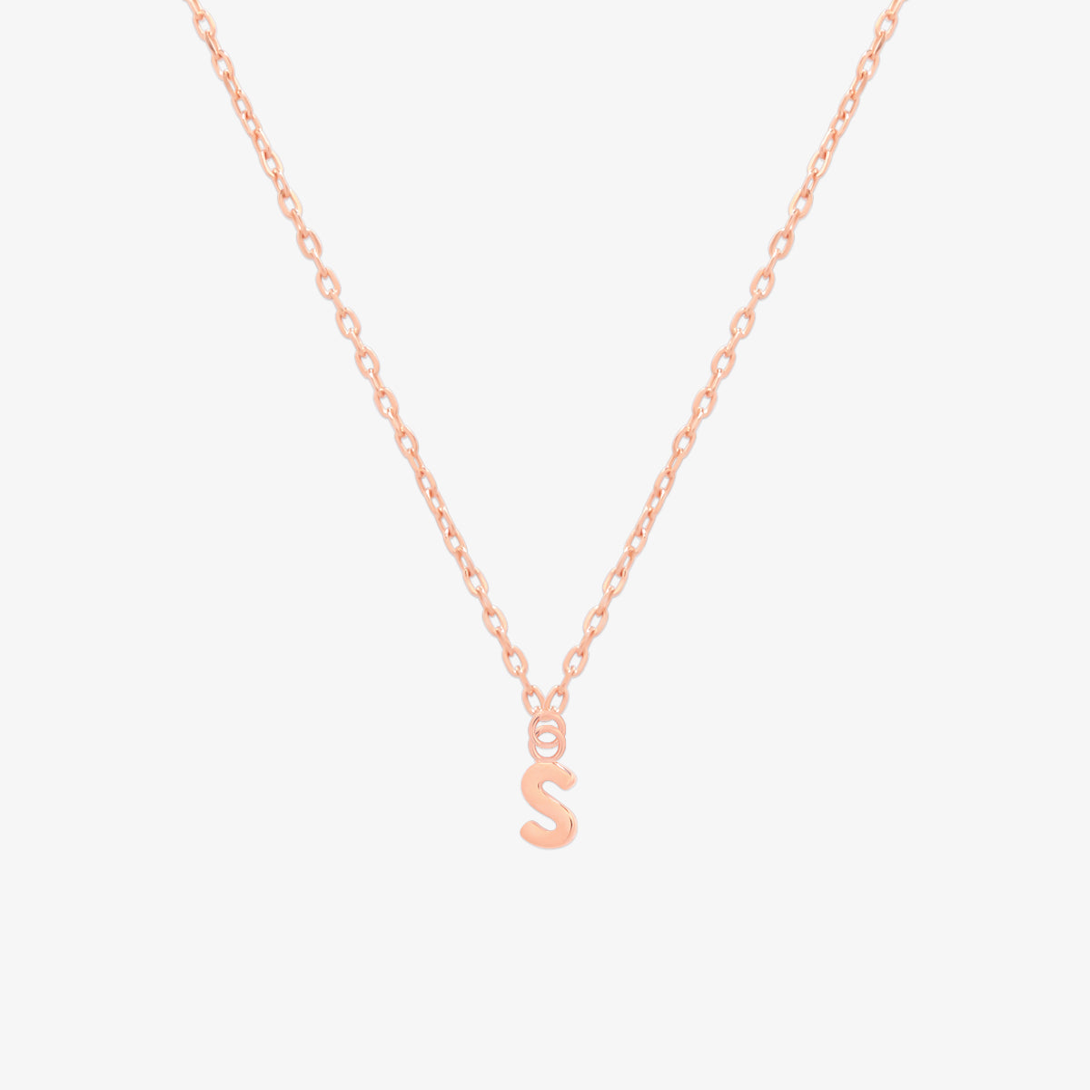 Classic Initial Pendant Necklace (50cm)-70