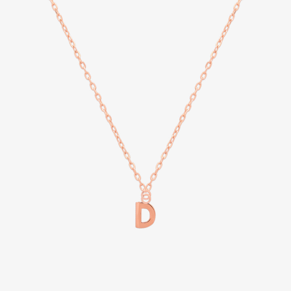 Classic Initial Pendant Necklace (50cm)-55