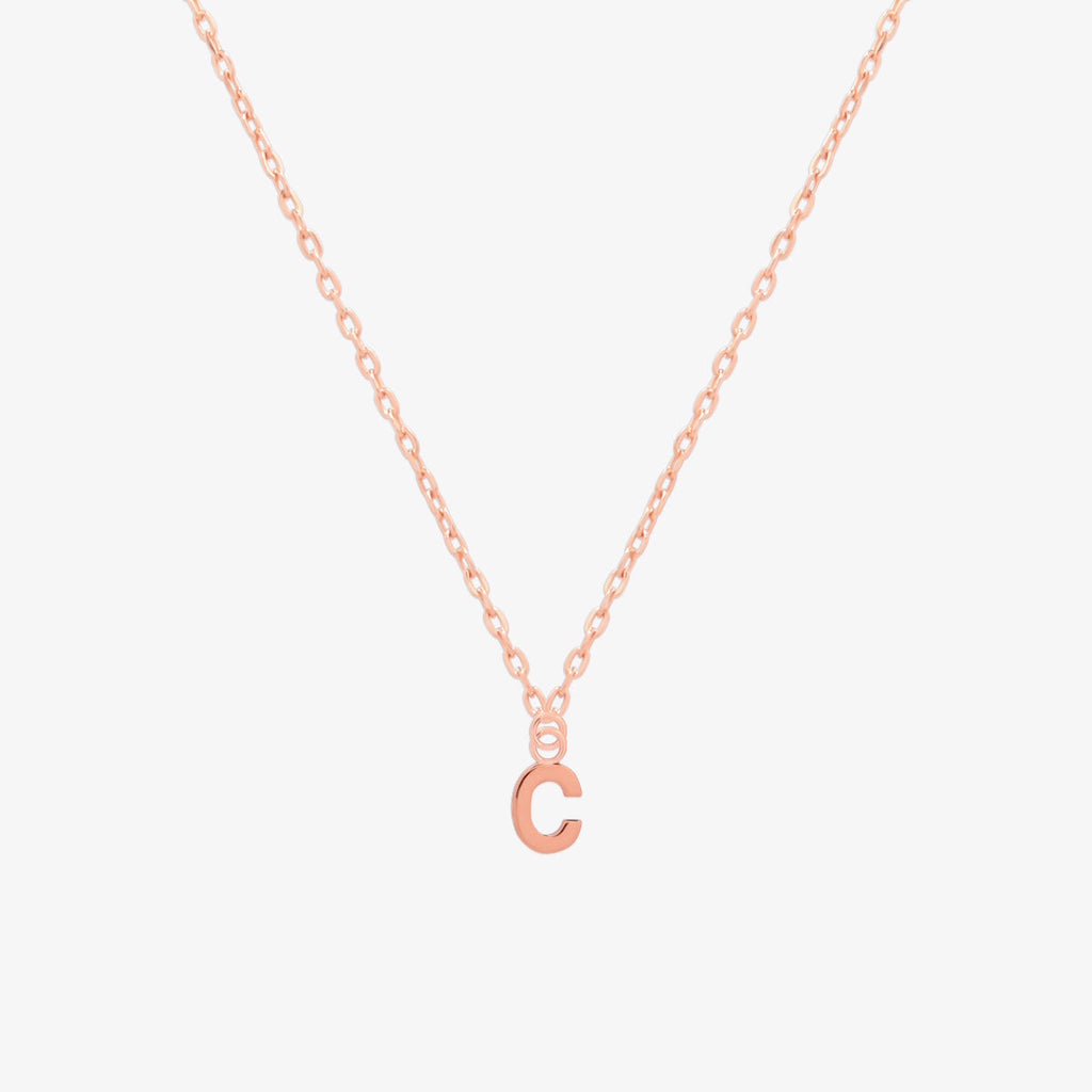 Classic Initial Pendant Necklace (50cm)-54