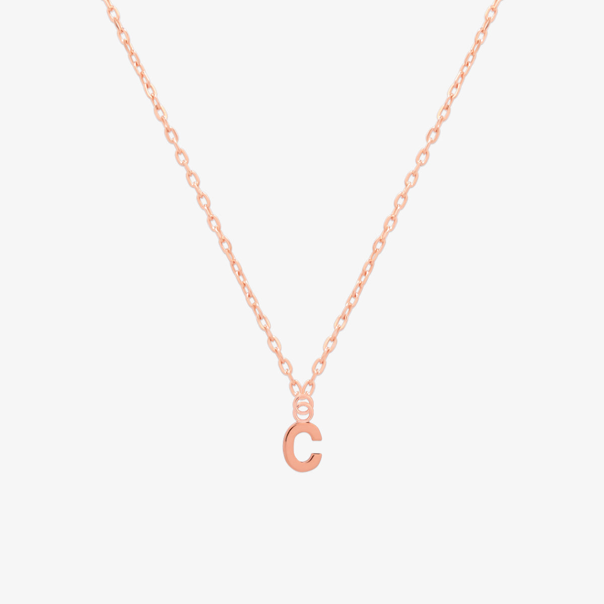 Classic Initial Pendant Necklace (50cm)-54