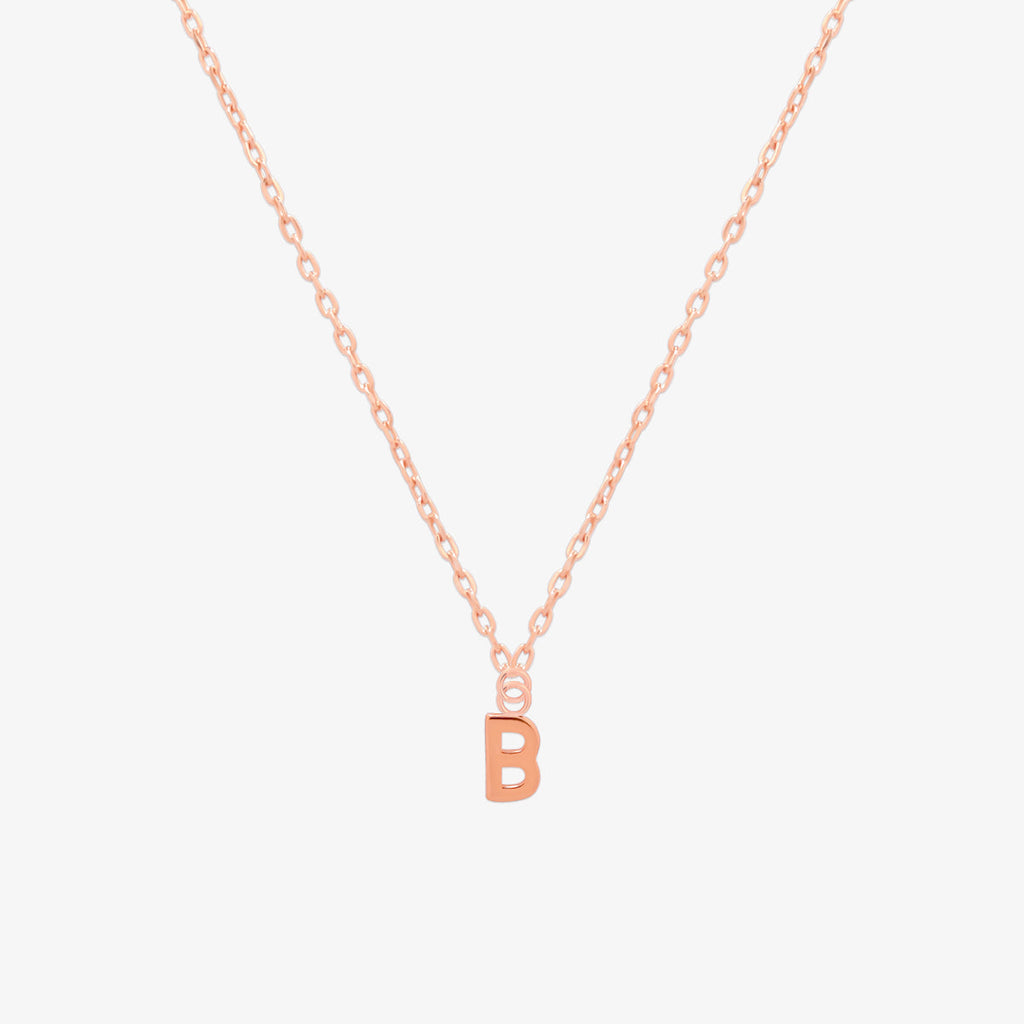 Classic Initial Pendant Necklace (50cm)-53