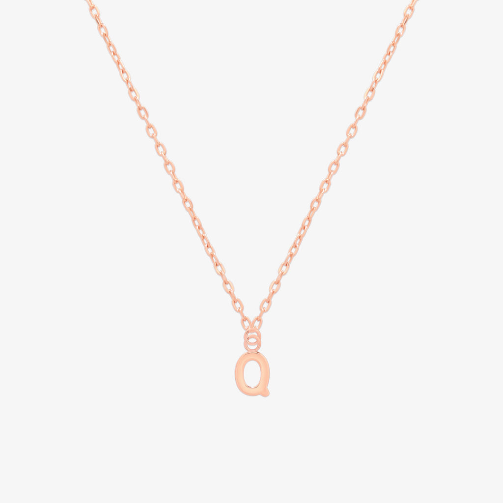 Classic Initial Pendant Necklace (50cm)-68
