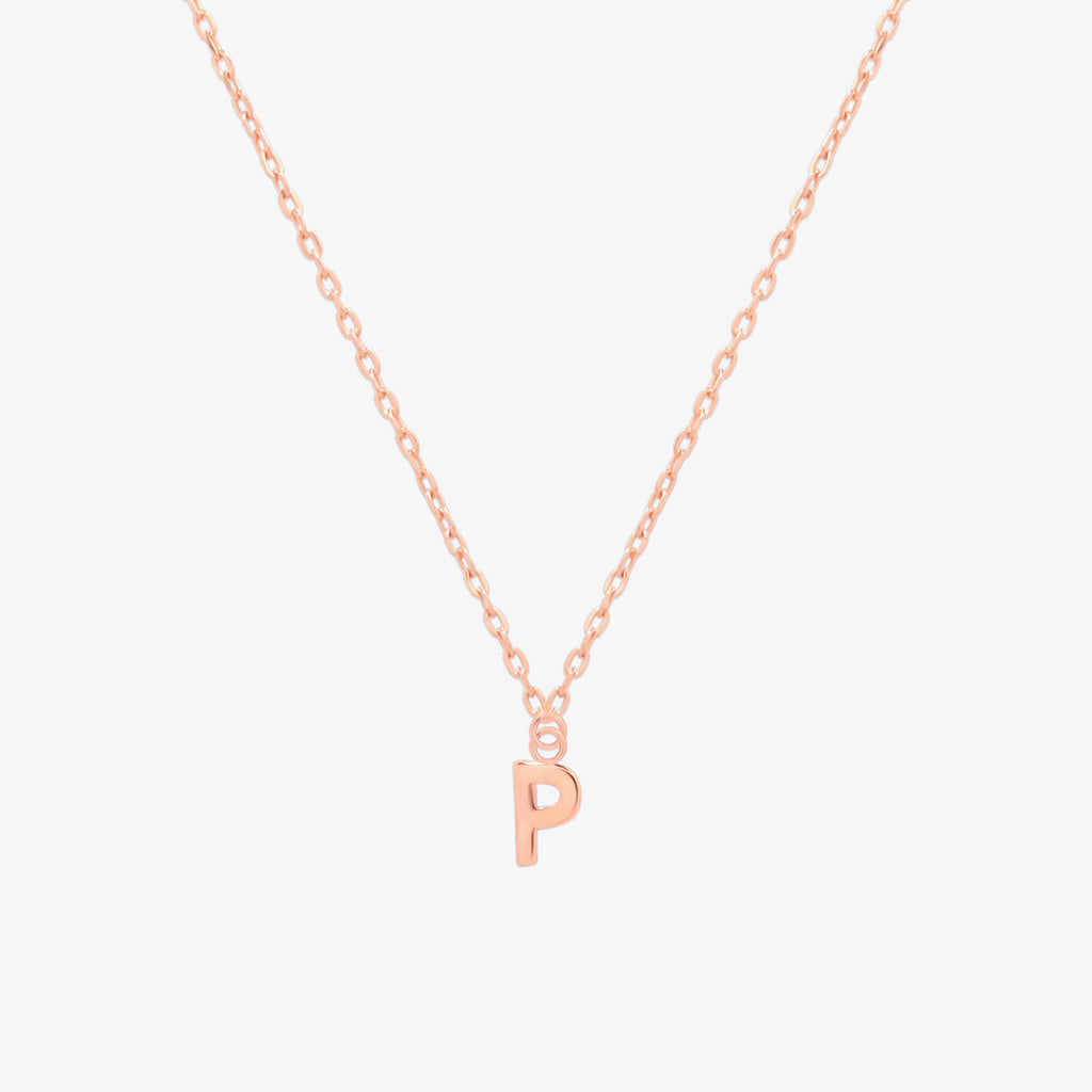 Classic Initial Pendant Necklace (50cm)-67