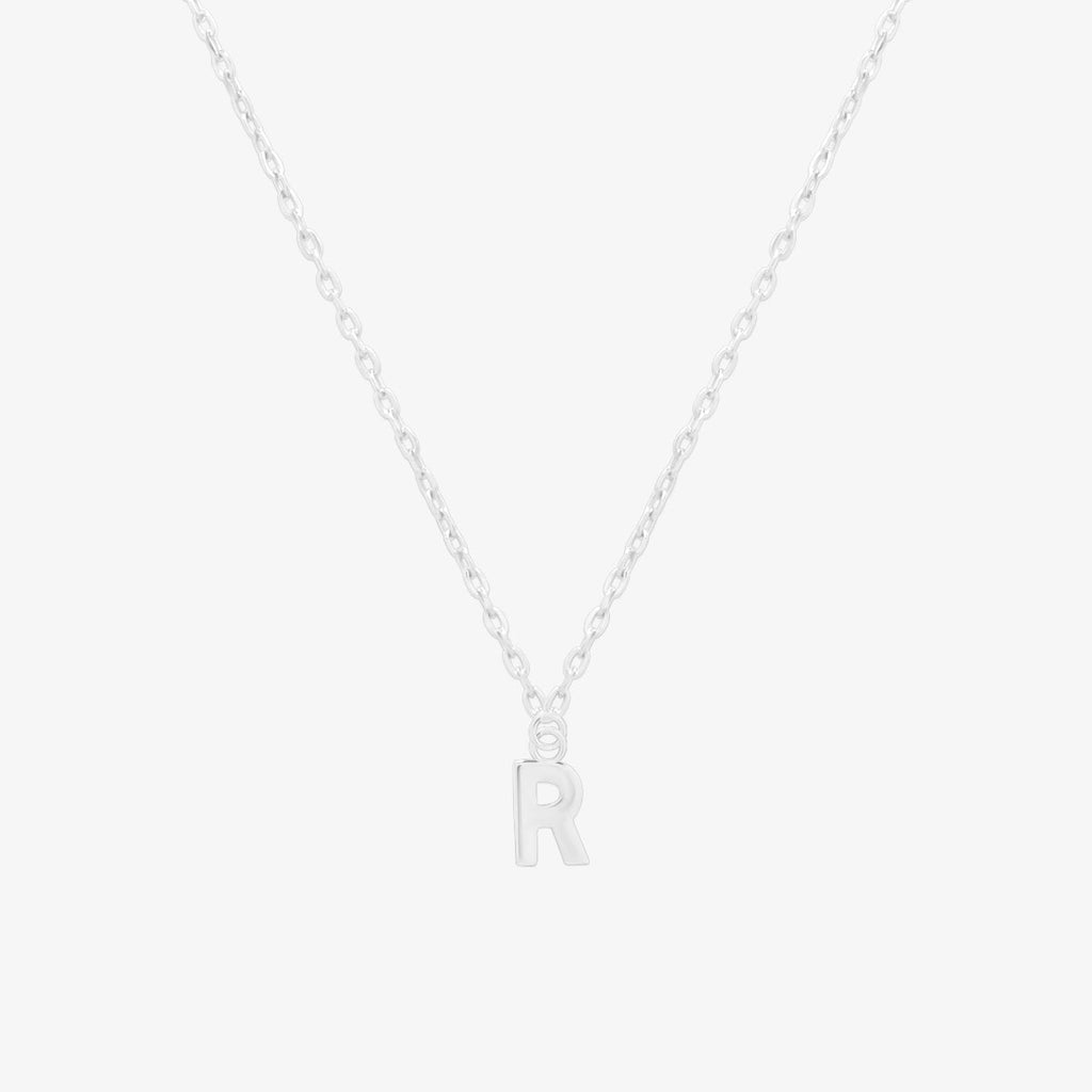 Classic Initial Pendant Necklace (50cm)-43