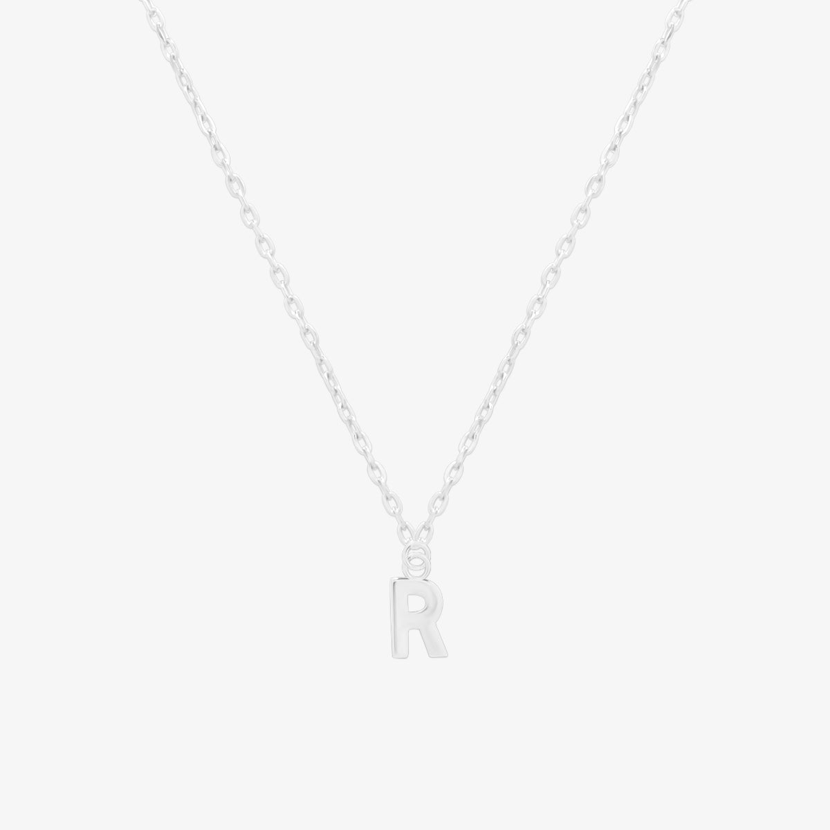 Classic Initial Pendant Necklace (50cm)-43