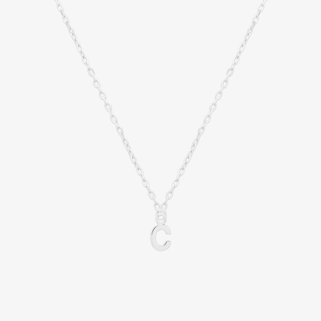 Classic Initial Pendant Necklace (50cm)-28
