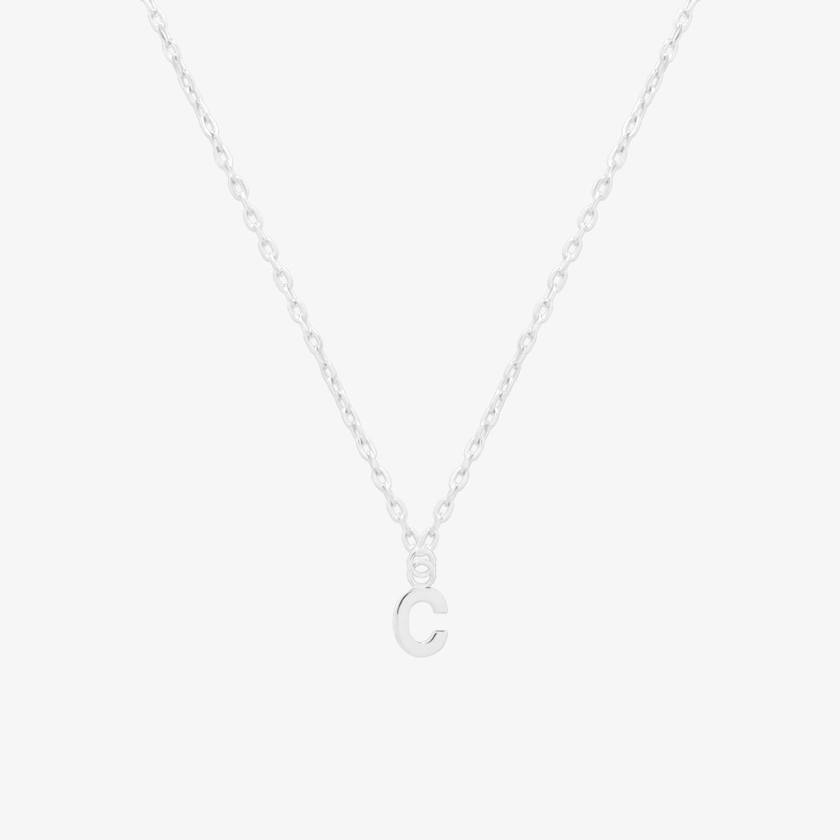 Classic Initial Pendant Necklace (50cm)-28