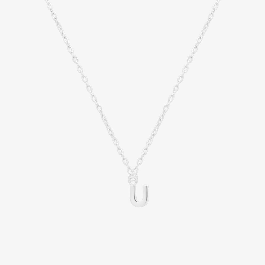Classic Initial Pendant Necklace (50cm)-46