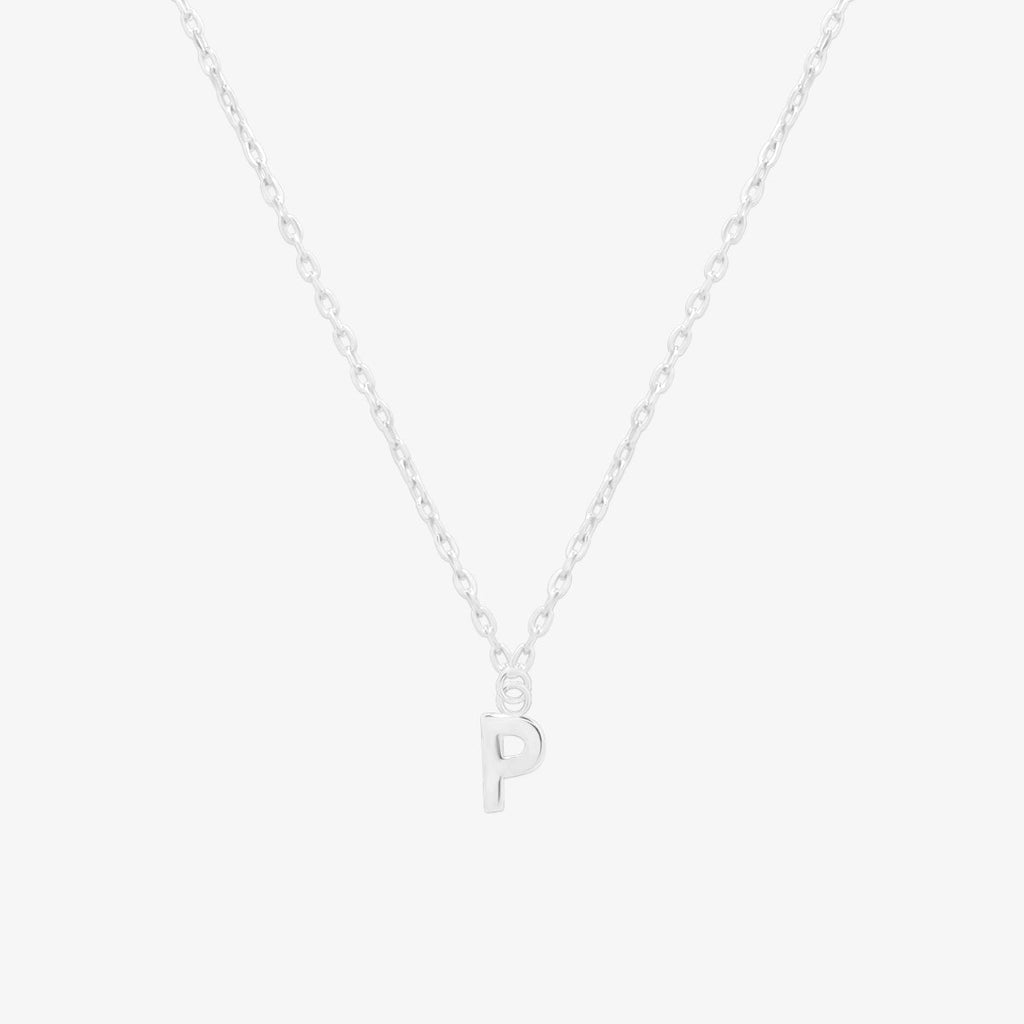 Classic Initial Pendant Necklace (50cm)-41