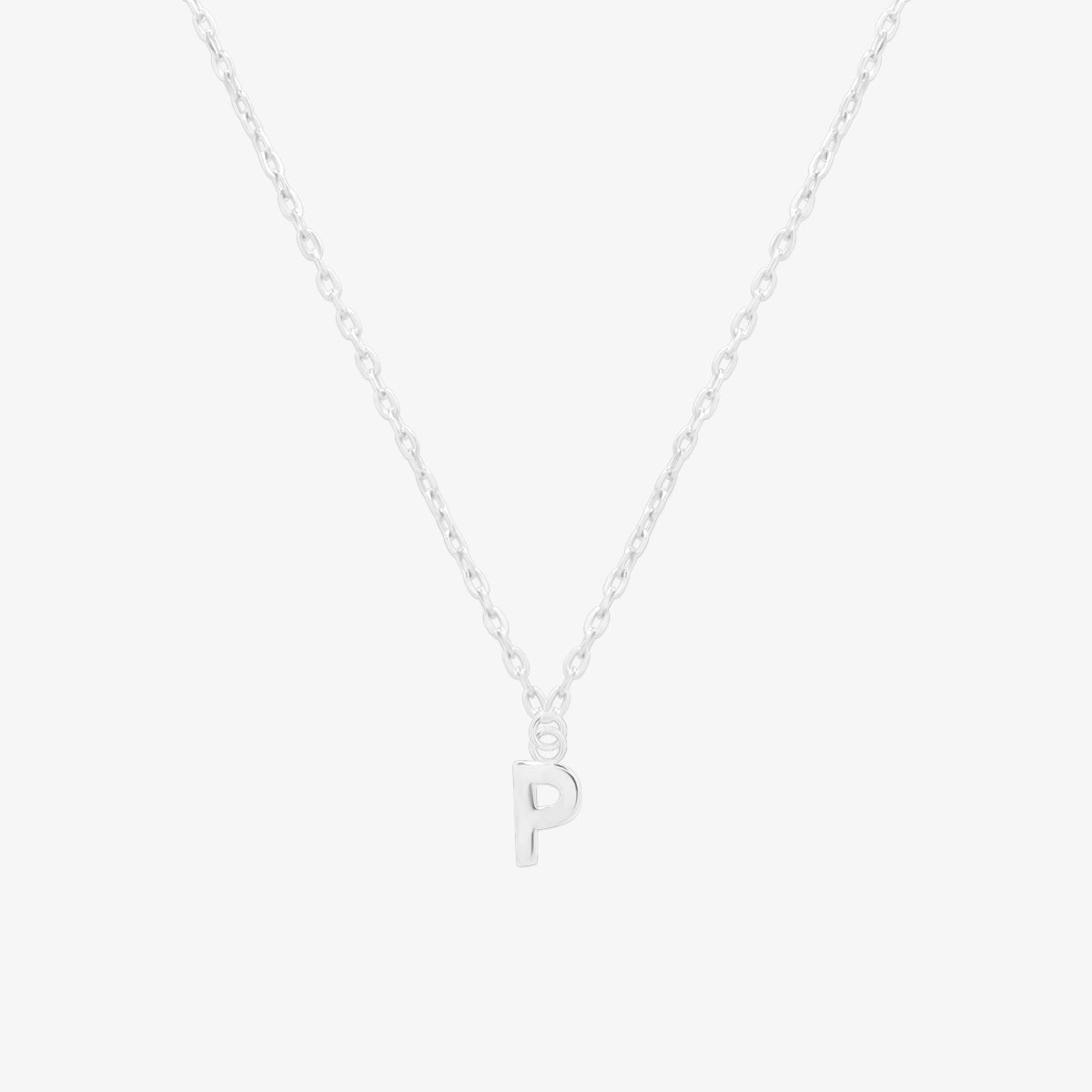 Classic Initial Pendant Necklace (50cm)-41