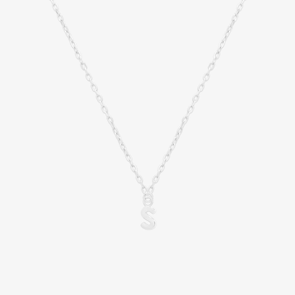 Classic Initial Pendant Necklace (50cm)-44