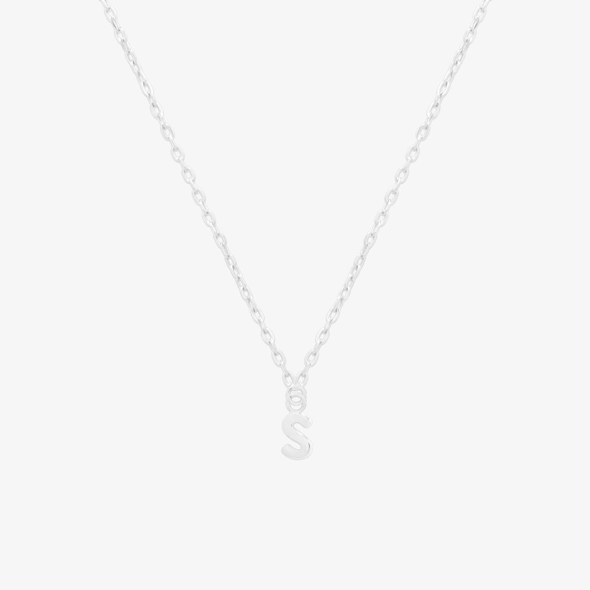Classic Initial Pendant Necklace (50cm)-44