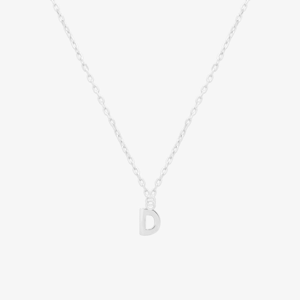 Classic Initial Pendant Necklace (50cm)-29