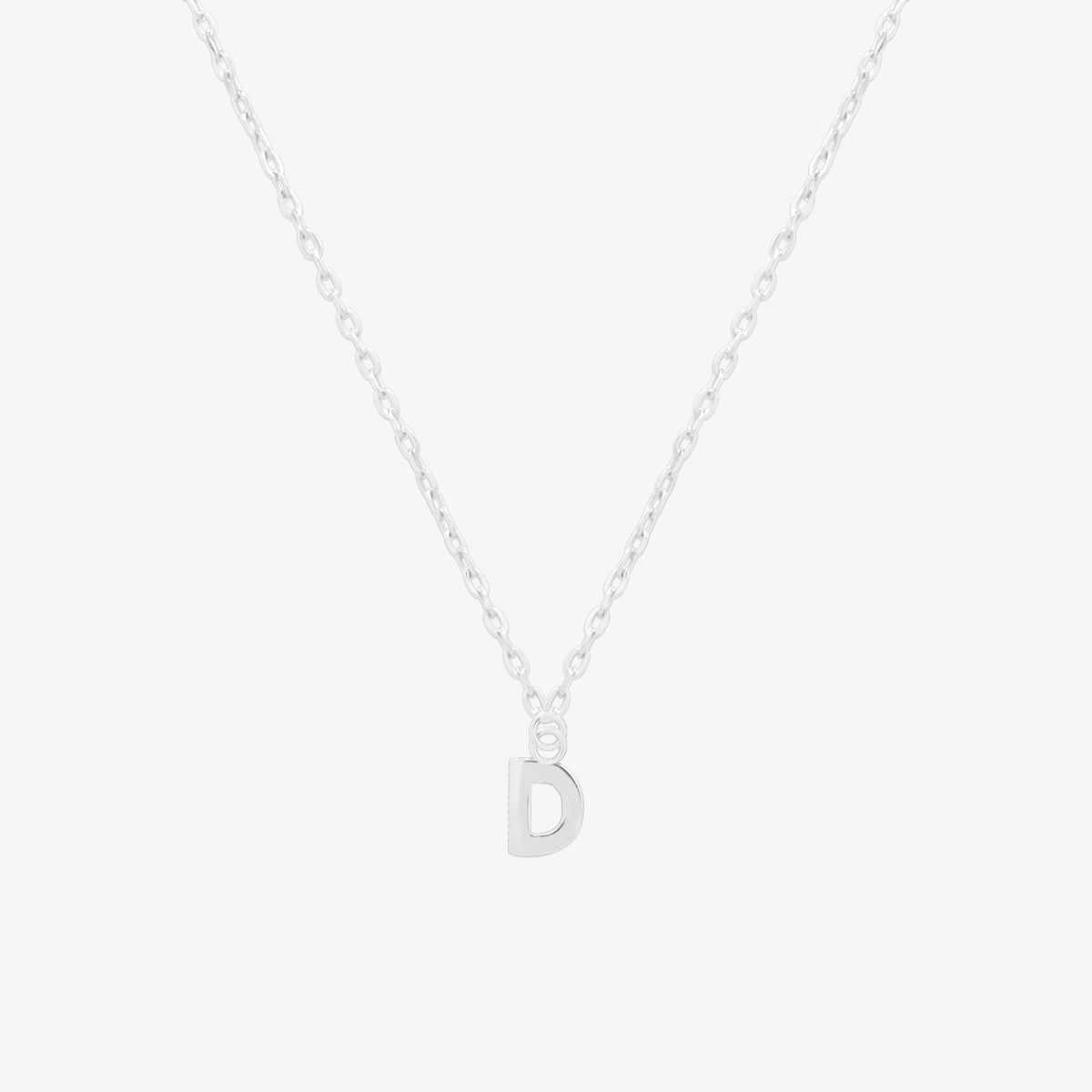 Classic Initial Pendant Necklace (50cm)-29