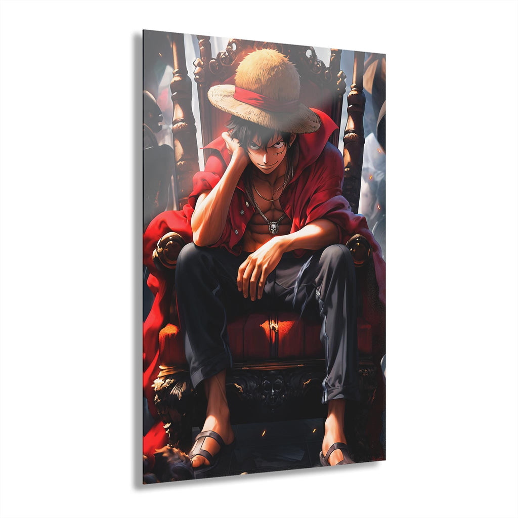 ColorFlow | Pirate King Throne Anime Metal Wall Art | Dark Crown Manga Inspired Statement Decor-0