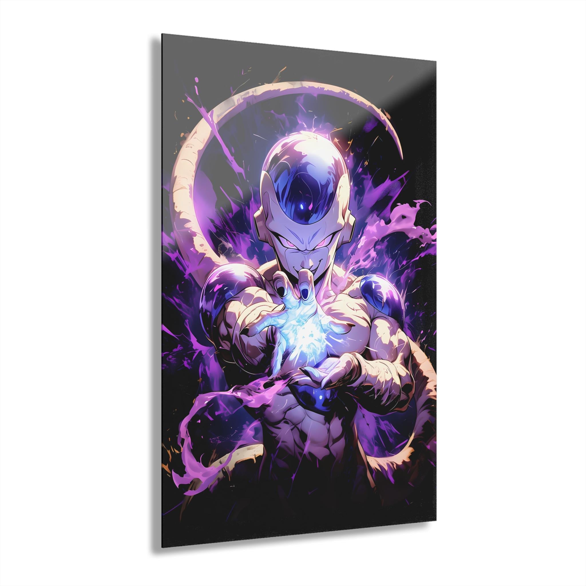 ColorFlow | Galactic Emperor Energy Anime Metal Wall Art | Cosmic Villain Manga Inspired Decor-0