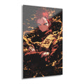 ColorFlow | Desert Sand Shinobi Anime Metal Wall Art | Golden Kazekage Manga Inspired Decor-0