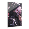 ColorFlow | Cyber Reaper Hooded Assassin Metal Wall Art | Dark Futuristic Anime Decor-0