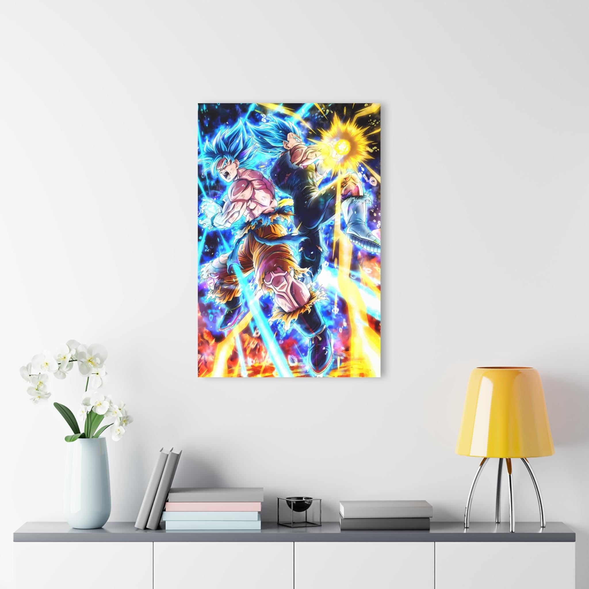 ColorFlow | Cosmic Fusion Battle Legends Anime Metal Wall Art | Ultimate Power Manga Decor-3