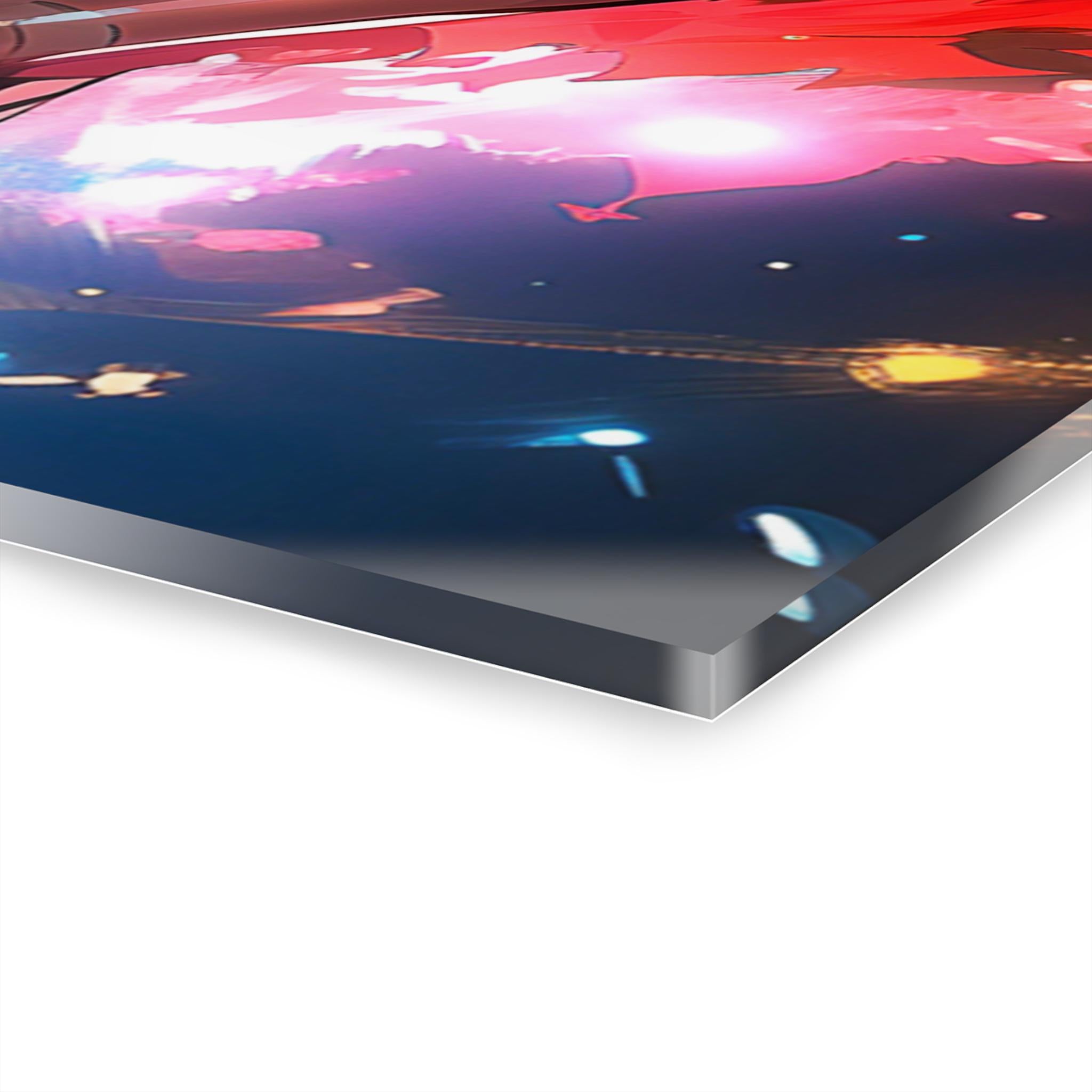 ColorFlow | Cosmic Flame Pirate Hero Anime Metal Wall Art | Celestial Manga Inspired Decor for Gamer-4