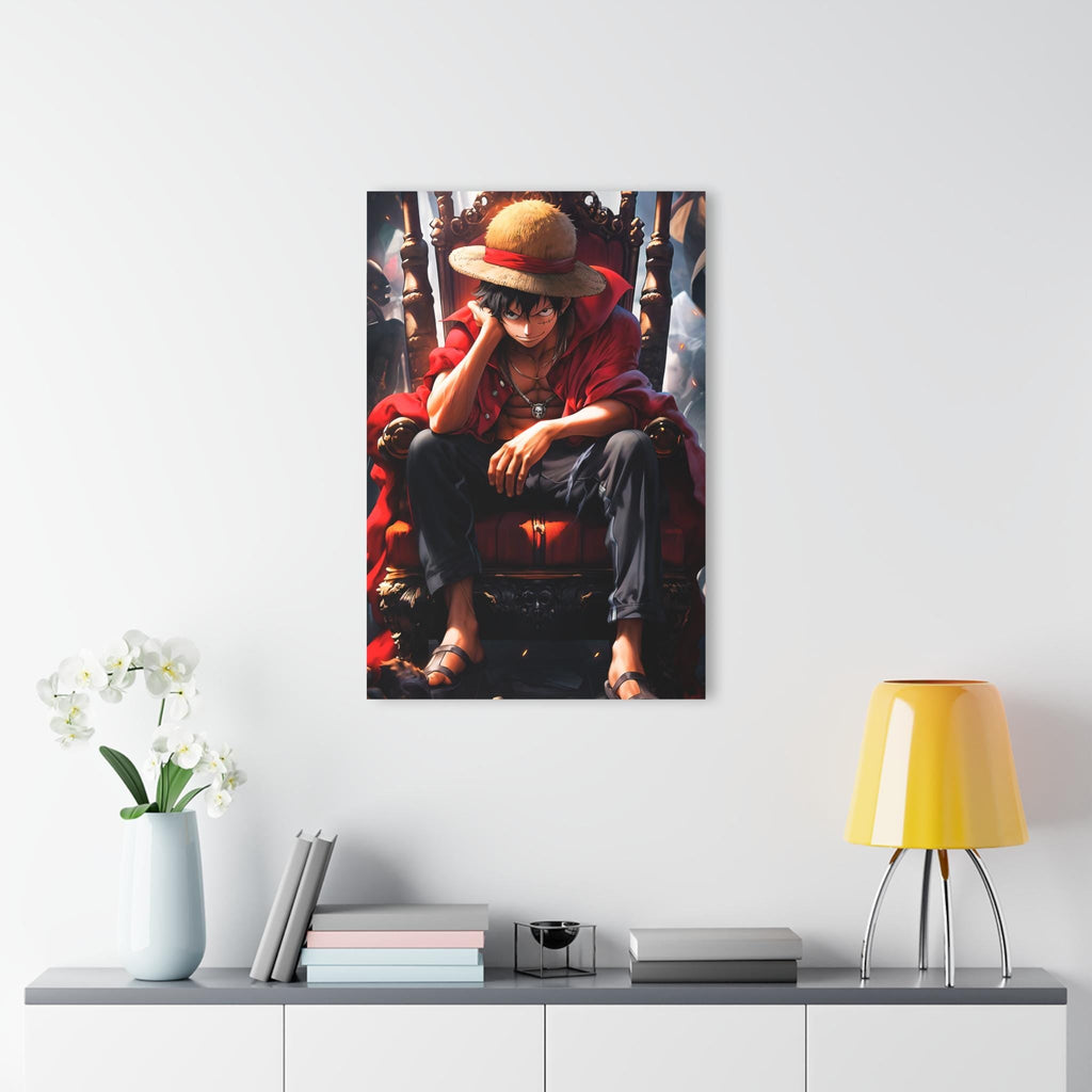 ColorFlow | Pirate King Throne Anime Metal Wall Art | Dark Crown Manga Inspired Statement Decor-3