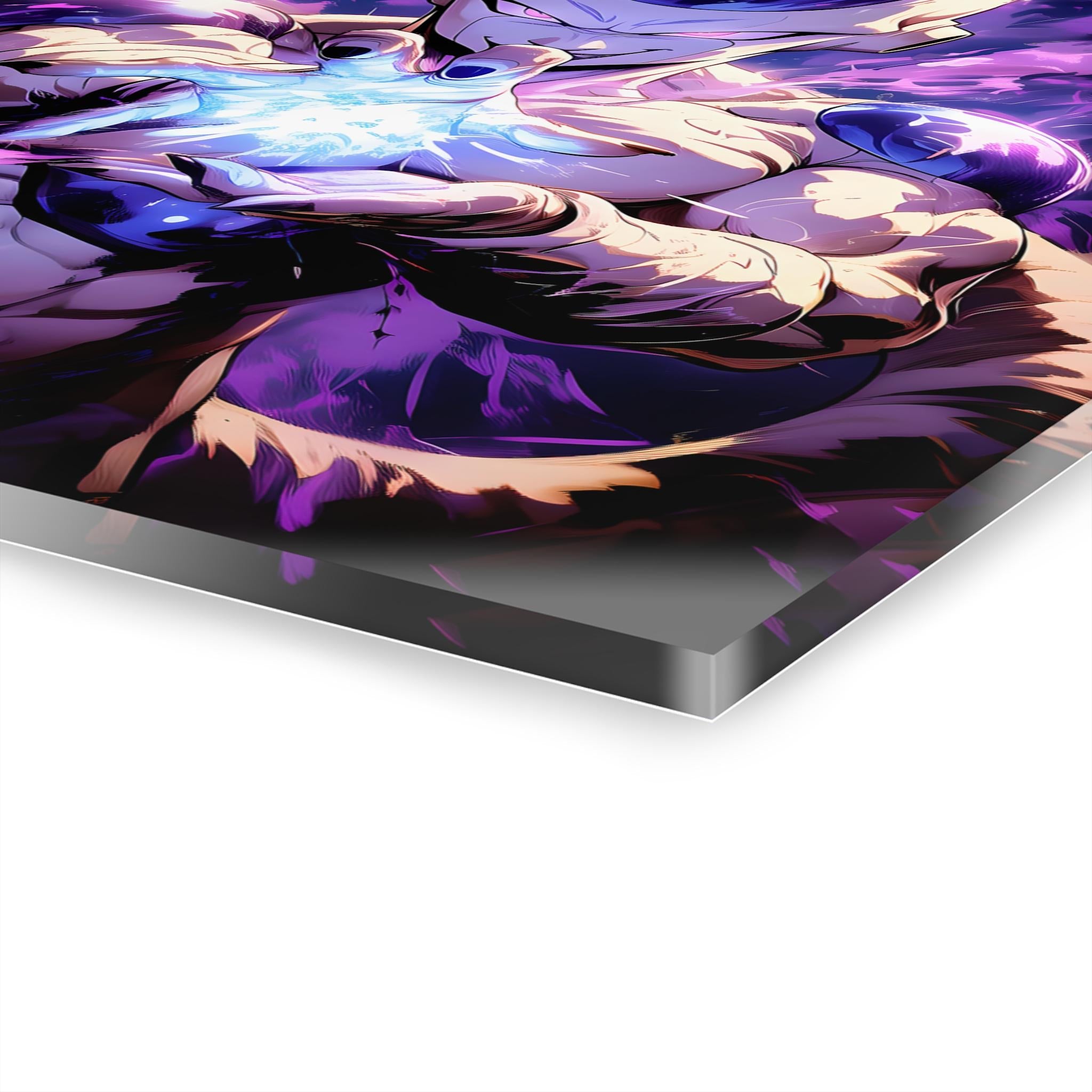 ColorFlow | Galactic Emperor Energy Anime Metal Wall Art | Cosmic Villain Manga Inspired Decor-2
