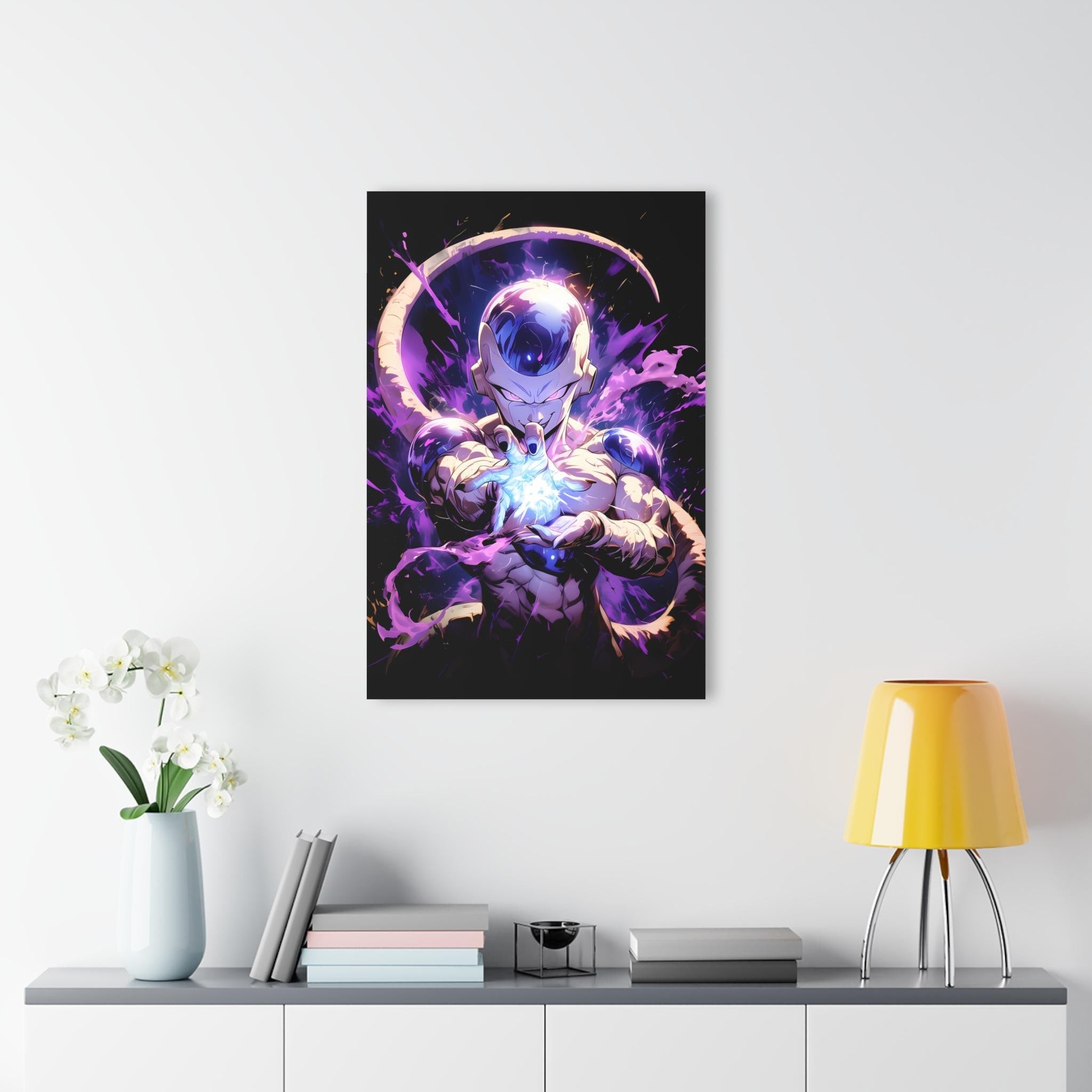 ColorFlow | Galactic Emperor Energy Anime Metal Wall Art | Cosmic Villain Manga Inspired Decor-3