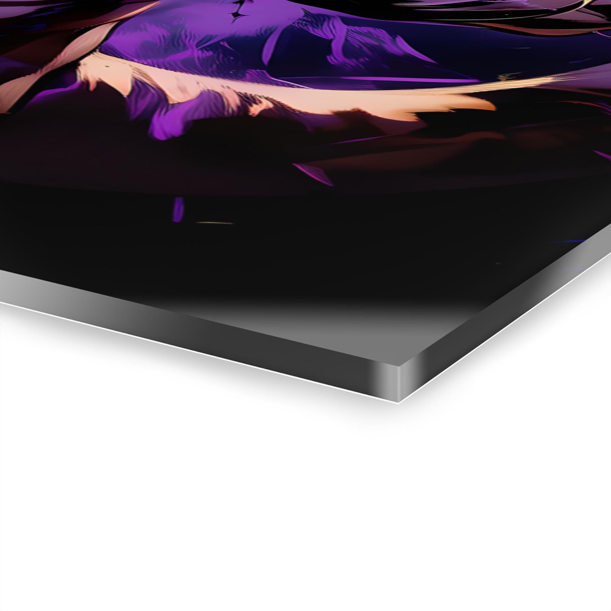 ColorFlow | Galactic Emperor Energy Anime Metal Wall Art | Cosmic Villain Manga Inspired Decor-4