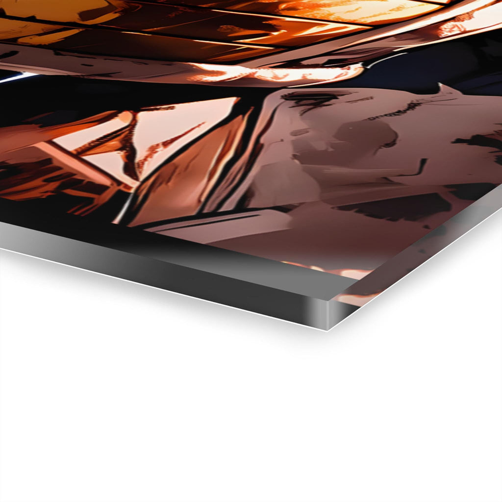 ColorFlow | Infernal Pride Saiyan Prince Anime Metal Wall Art | Lightning Fury Manga Artwork-4