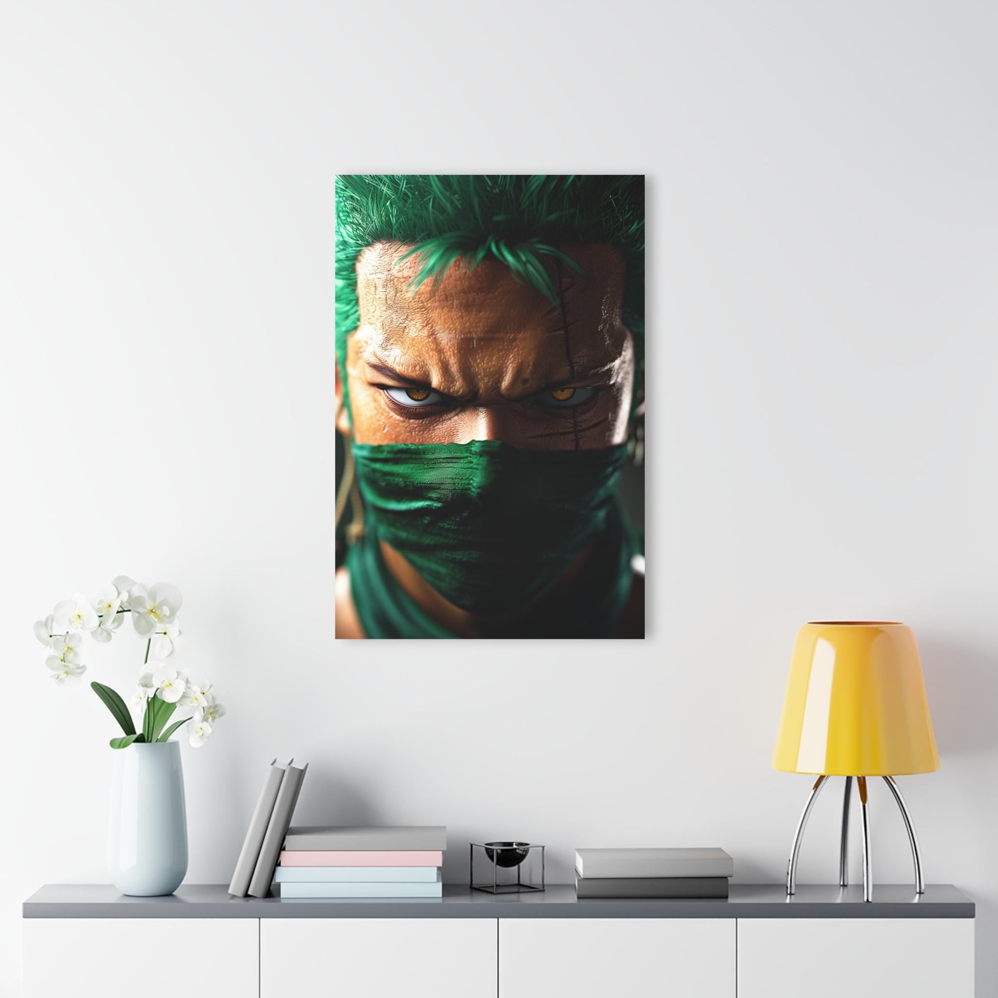 ColorFlow | Shadow Blade Ronin Anime Metal Wall Art | Intense Samurai Manga Room Decor-3