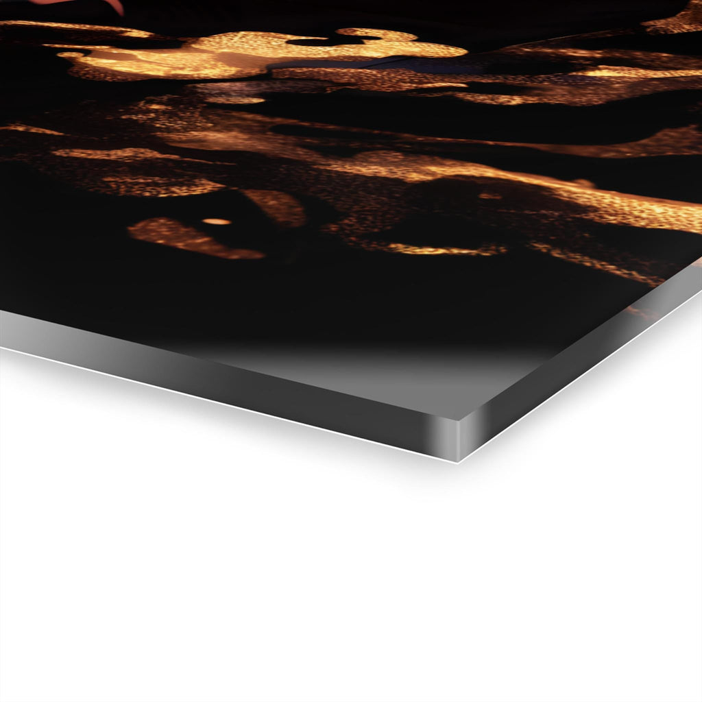 ColorFlow | Desert Sand Shinobi Anime Metal Wall Art | Golden Kazekage Manga Inspired Decor-4