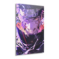 ColorFlow | Shadow Lightning Avenger Anime Metal Wall Art | Cursed Power Manga Inspired Decor-0