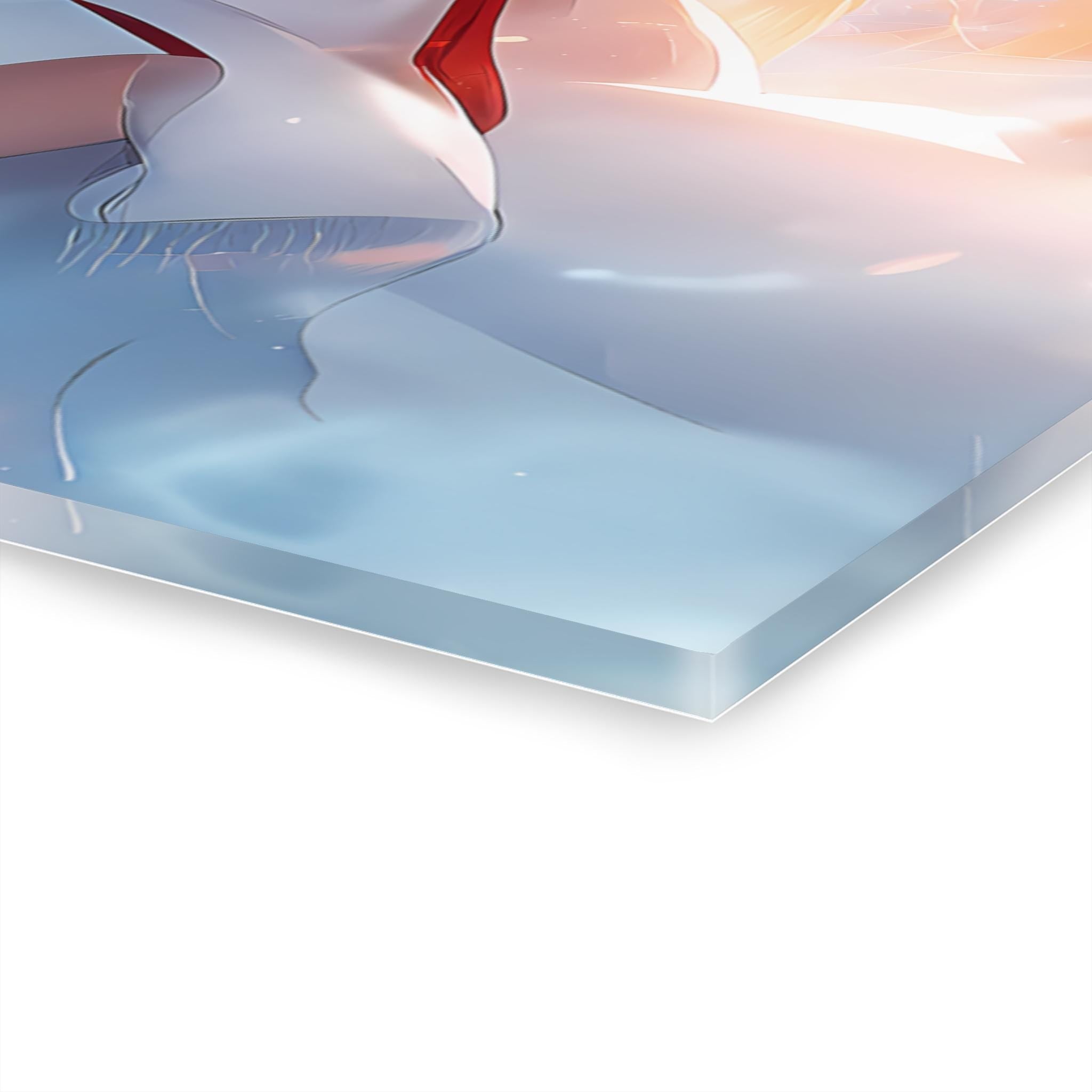 ColorFlow | Eternal Embrace Fantasy Warriors Metal Wall Art | Romantic Anime Inspired Decor-4