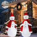 2D Flat Snowman Christmas Lawn Decoration (2pcs)
