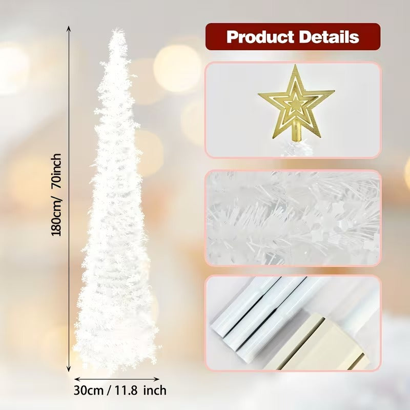 White Pop-Up Christmas Tree