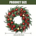 Christmas Wreath with Ornaments & Berries