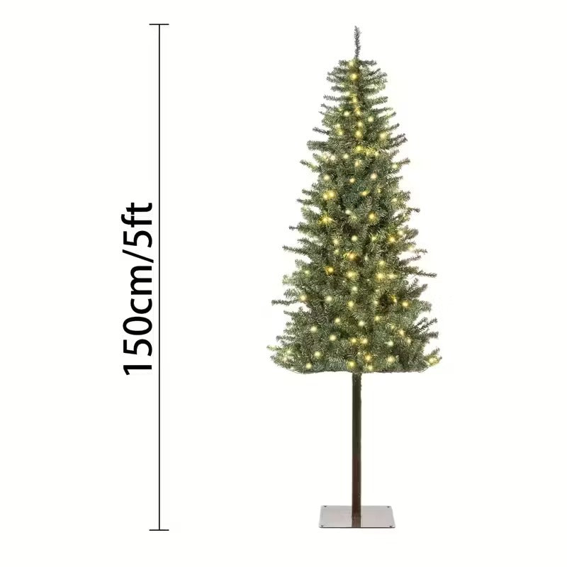 Pre-Installed Lighted Christmas Tree