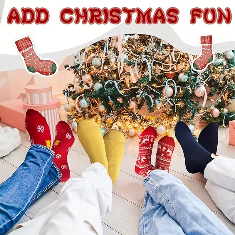 Classic Cotton Christmas Stockings (12 Pairs)
