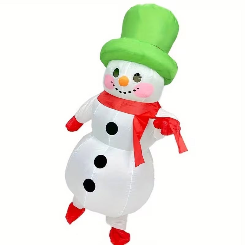 Adult Inflatable Christmas Snowman Costume
