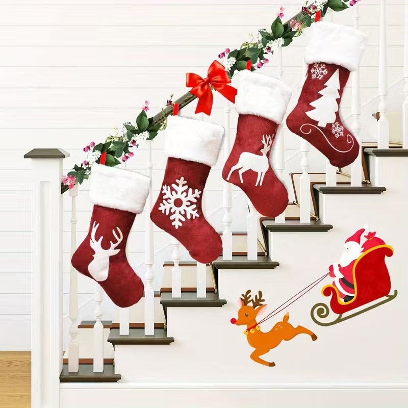 Christmas Stocking Pendant Set (4pcs)