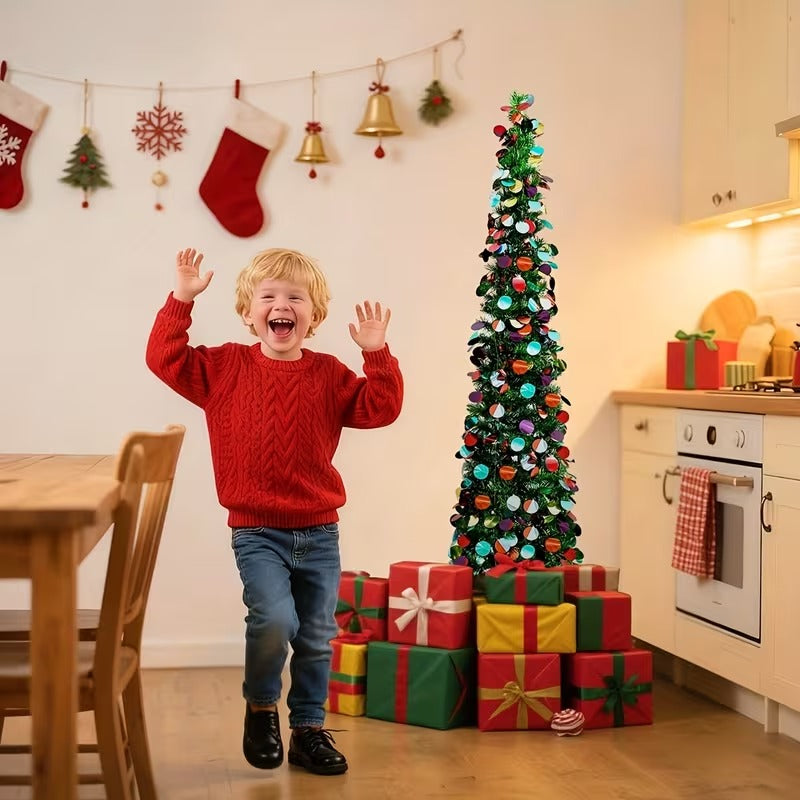 Pop-Up Sequin Christmas Tree