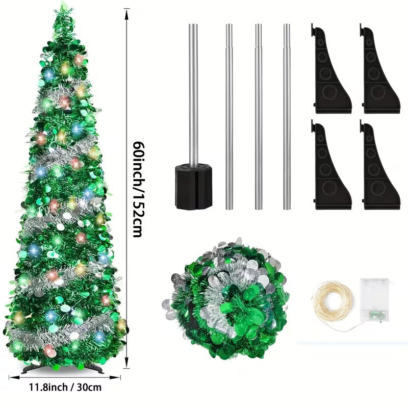 Two-Tone Foldable Christmas Tree