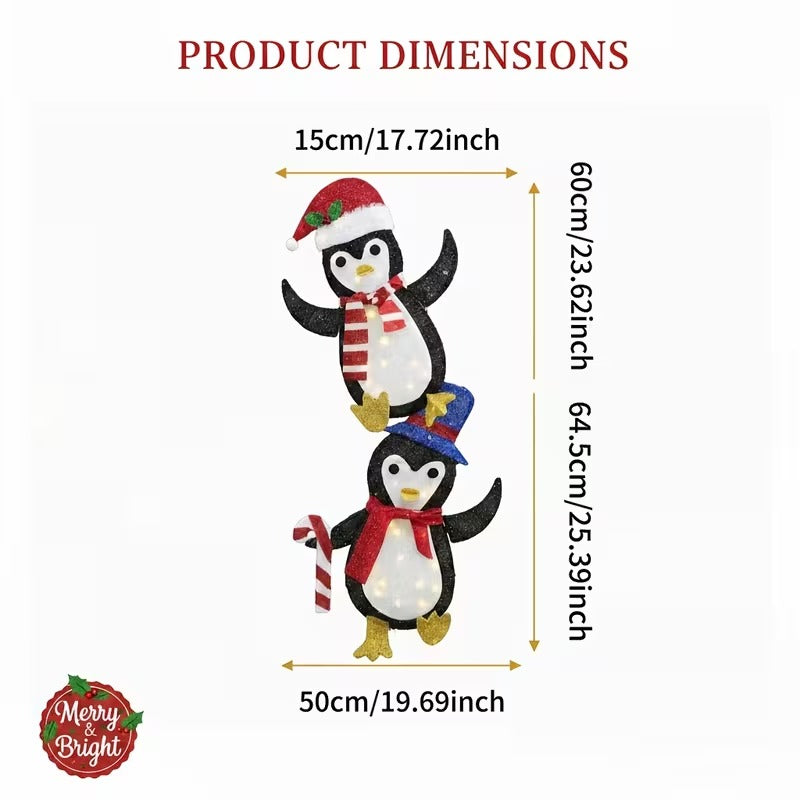 Christmas Penguin Light Decorations (2pcs)