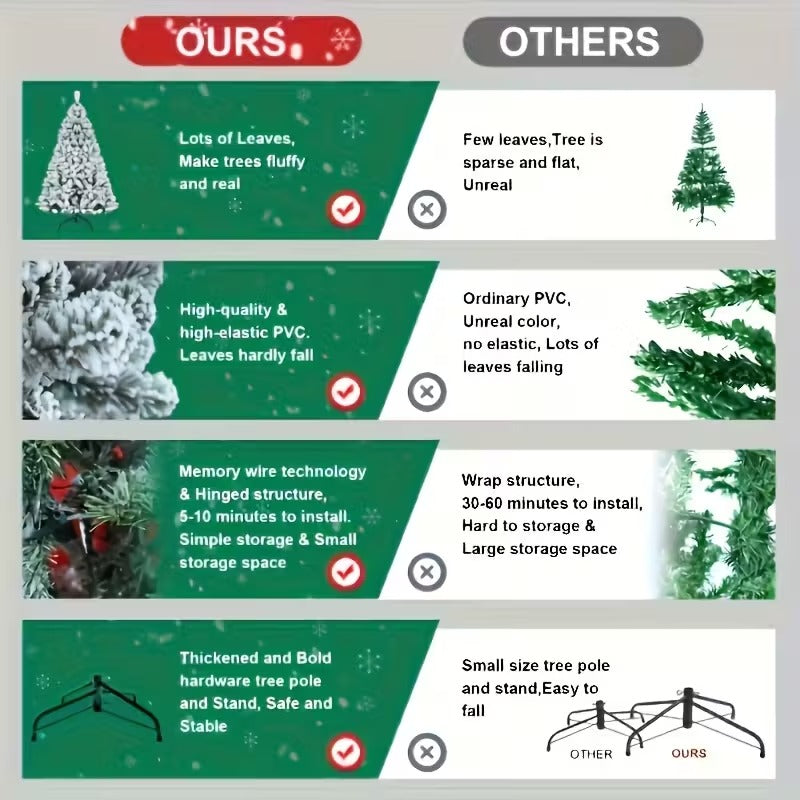 Foldable Artificial Cedar Christmas Tree