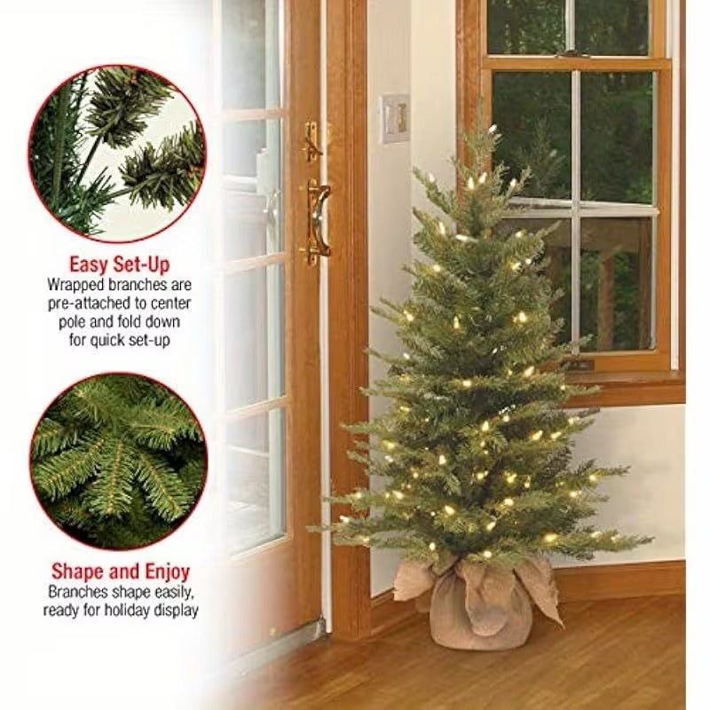 Pre-Lit Nordic Mini Christmas Tree